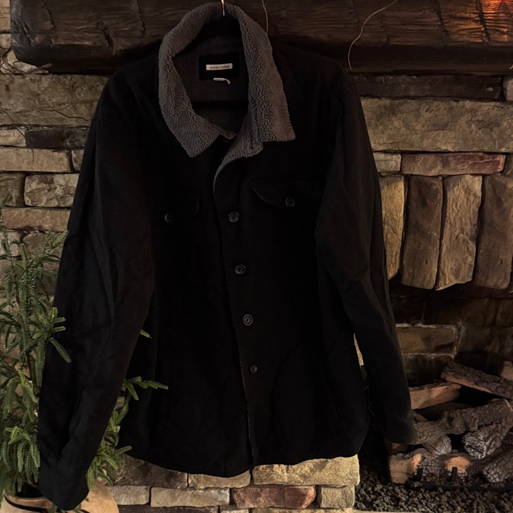 Men's Black Military Field Jacket